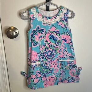 Lilly Pulitzer Kids Dress in Blue and Pink Floral